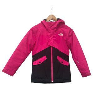North Face Freedom Insulated Jacket Girls Size 7/8 - Pink and Black
